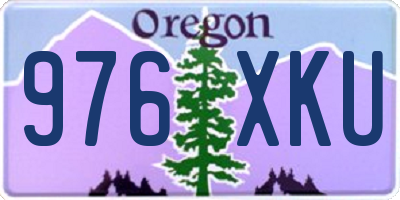 OR license plate 976XKU