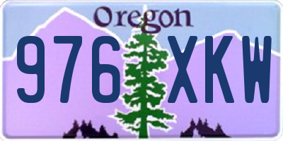 OR license plate 976XKW