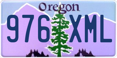 OR license plate 976XML