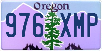OR license plate 976XMP