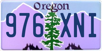OR license plate 976XNI
