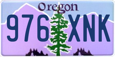 OR license plate 976XNK