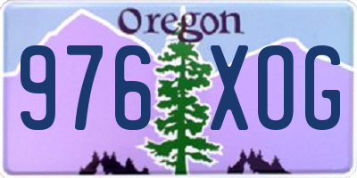 OR license plate 976XOG