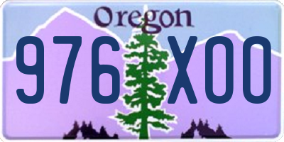 OR license plate 976XOO