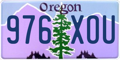 OR license plate 976XOU