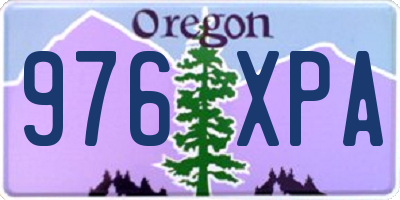 OR license plate 976XPA