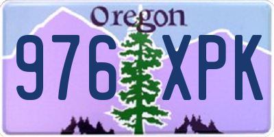 OR license plate 976XPK