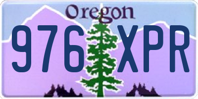OR license plate 976XPR