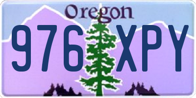 OR license plate 976XPY