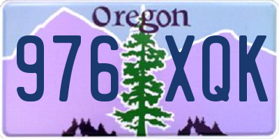 OR license plate 976XQK