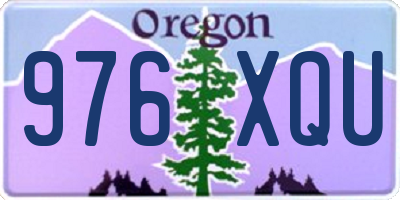 OR license plate 976XQU