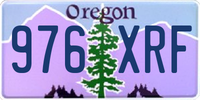 OR license plate 976XRF
