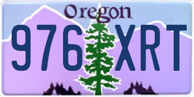 OR license plate 976XRT