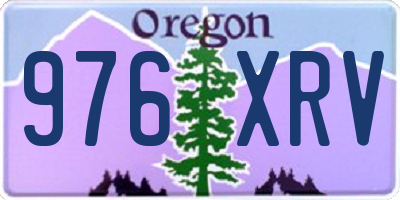 OR license plate 976XRV