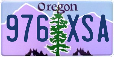 OR license plate 976XSA