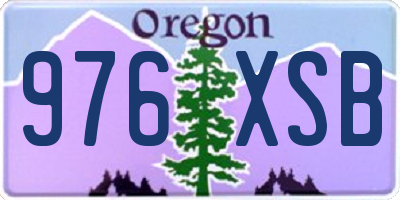 OR license plate 976XSB