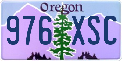 OR license plate 976XSC