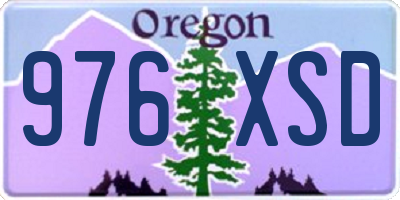 OR license plate 976XSD