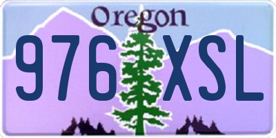 OR license plate 976XSL