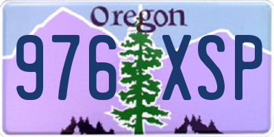 OR license plate 976XSP