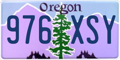 OR license plate 976XSY