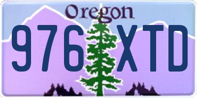 OR license plate 976XTD