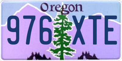 OR license plate 976XTE