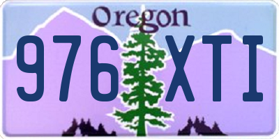 OR license plate 976XTI