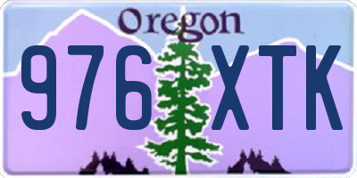 OR license plate 976XTK
