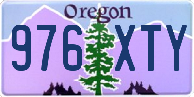 OR license plate 976XTY