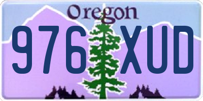 OR license plate 976XUD