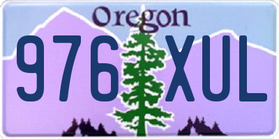 OR license plate 976XUL