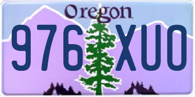OR license plate 976XUO