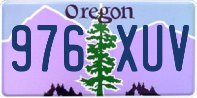 OR license plate 976XUV