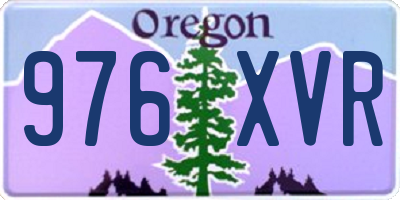 OR license plate 976XVR