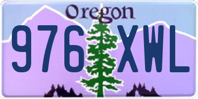 OR license plate 976XWL