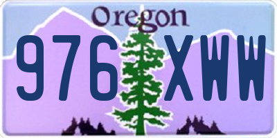 OR license plate 976XWW