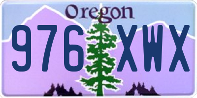 OR license plate 976XWX