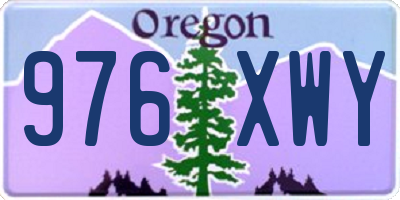 OR license plate 976XWY