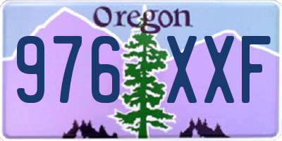 OR license plate 976XXF
