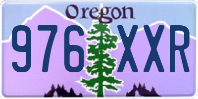 OR license plate 976XXR