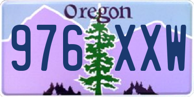 OR license plate 976XXW