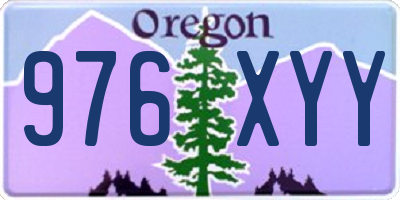 OR license plate 976XYY
