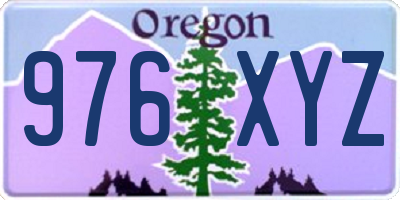OR license plate 976XYZ