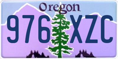 OR license plate 976XZC