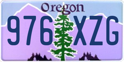OR license plate 976XZG