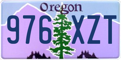 OR license plate 976XZT