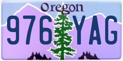 OR license plate 976YAG