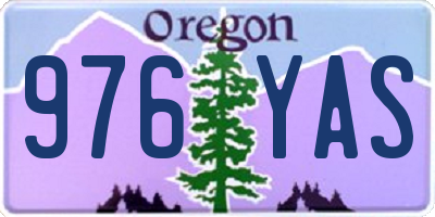 OR license plate 976YAS