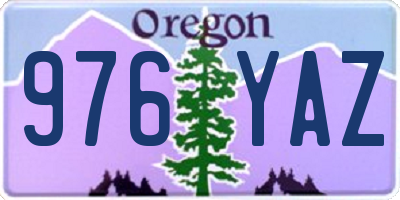 OR license plate 976YAZ